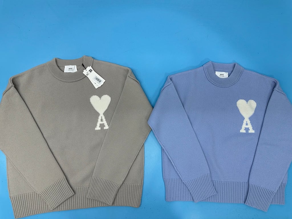 Ami Paris Ami de Coeur Merino Wool Sweater - 46