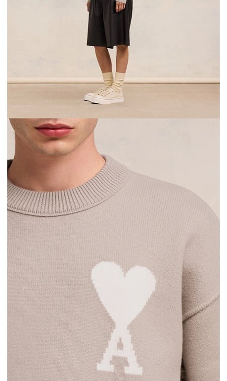 Ami Paris Ami de Coeur Merino Wool Sweater - 47