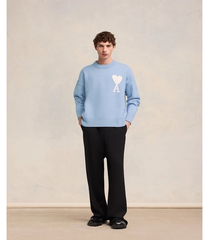 Ami Paris Ami de Coeur Merino Wool Sweater - 54