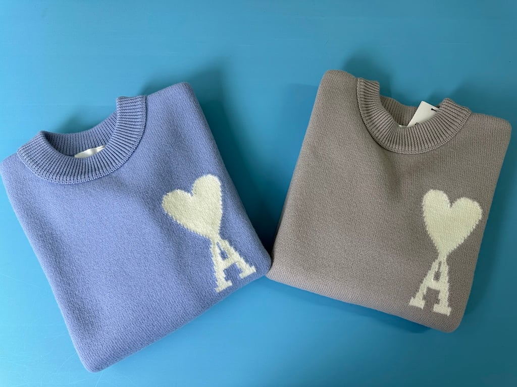 Ami Paris Ami de Coeur Merino Wool Sweater - 56