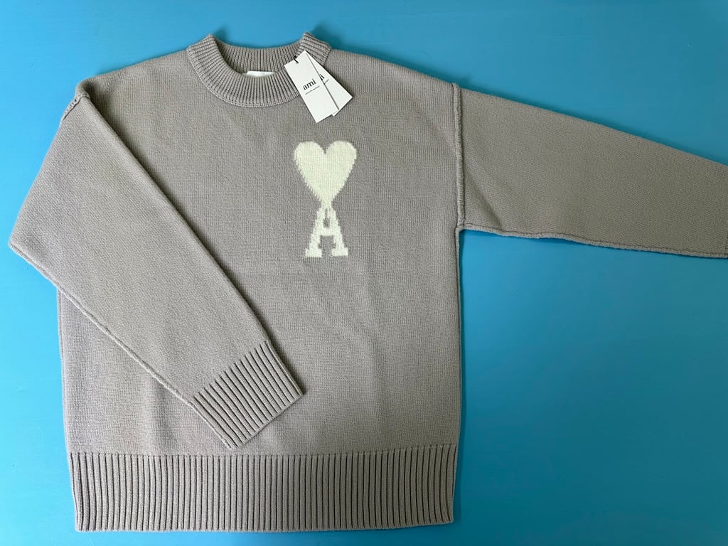 Ami Paris Ami de Coeur Merino Wool Sweater - 7