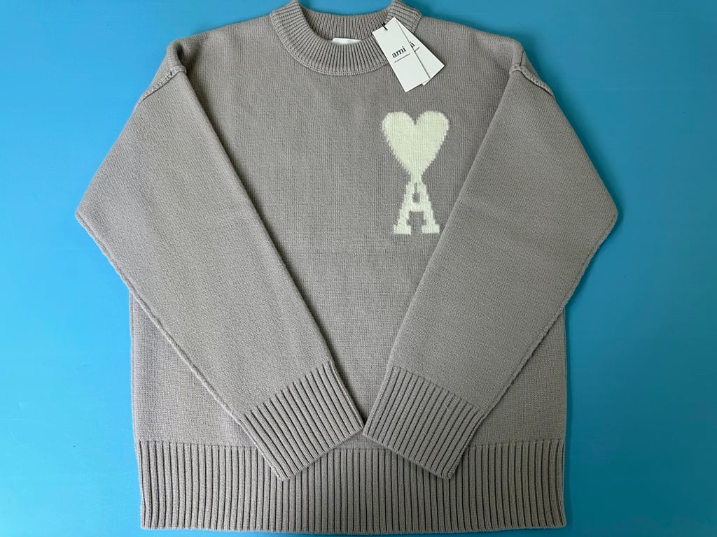 Ami Paris Ami de Coeur Merino Wool Sweater - 8