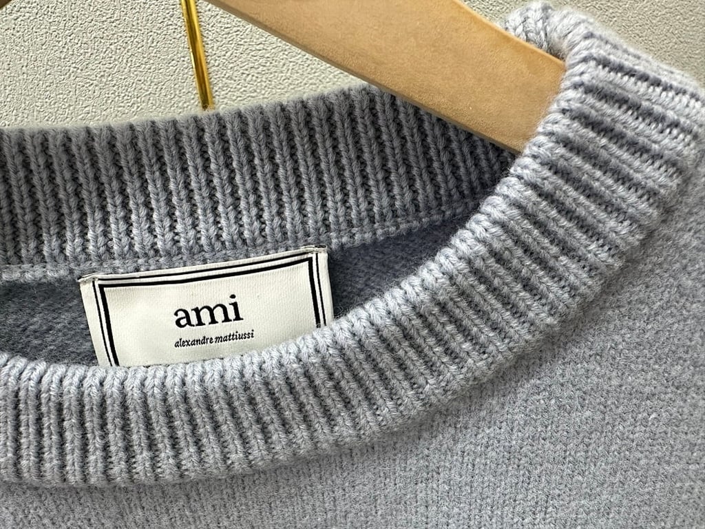 Ami Paris Ami de Coeur Sweater Steel Blue - 18