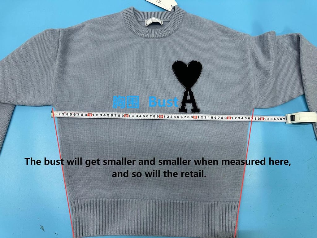 Ami Paris Ami de Coeur Sweater Steel Blue - 27