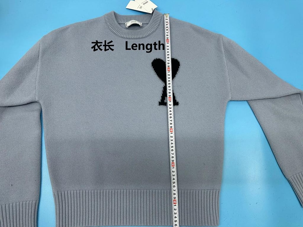 Ami Paris Ami de Coeur Sweater Steel Blue - 28