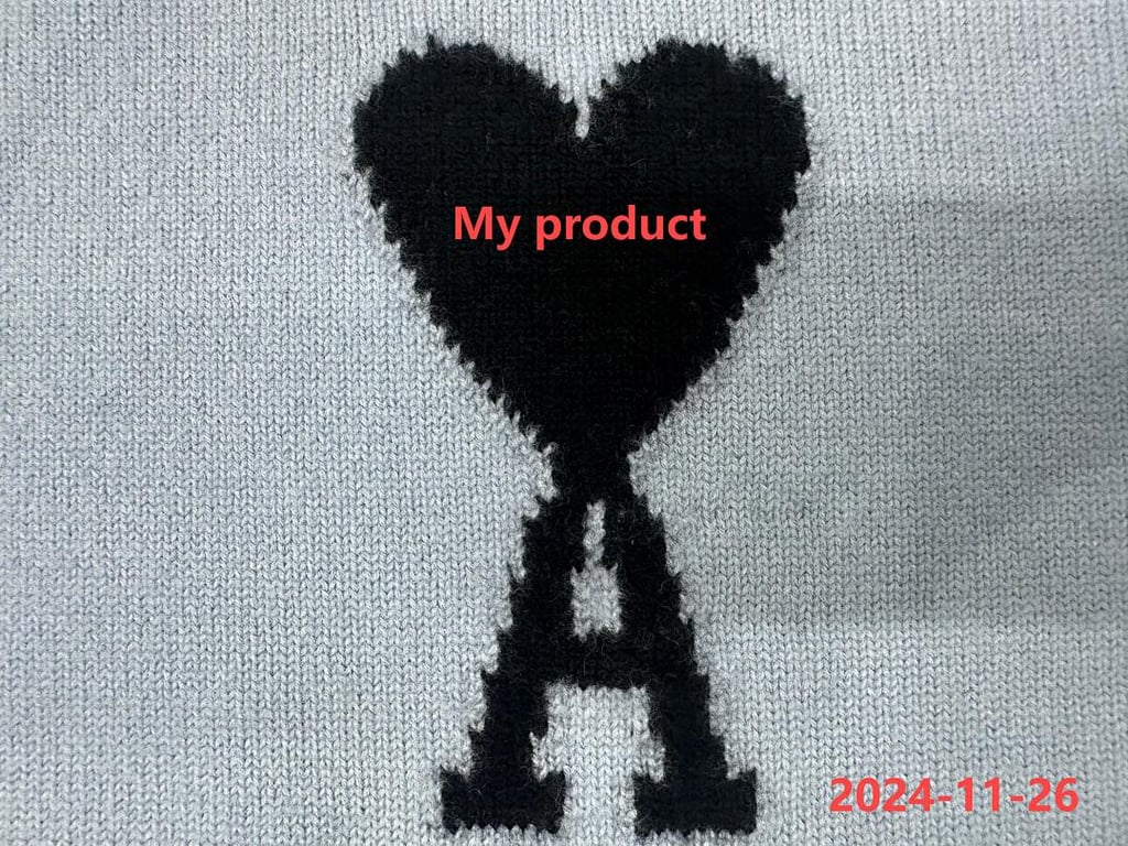Ami Paris Ami de Coeur Sweater Steel Blue - 33