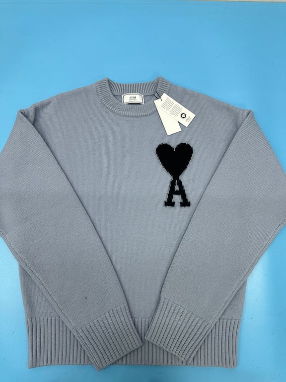 Ami Paris Ami de Coeur Sweater Steel Blue - 35