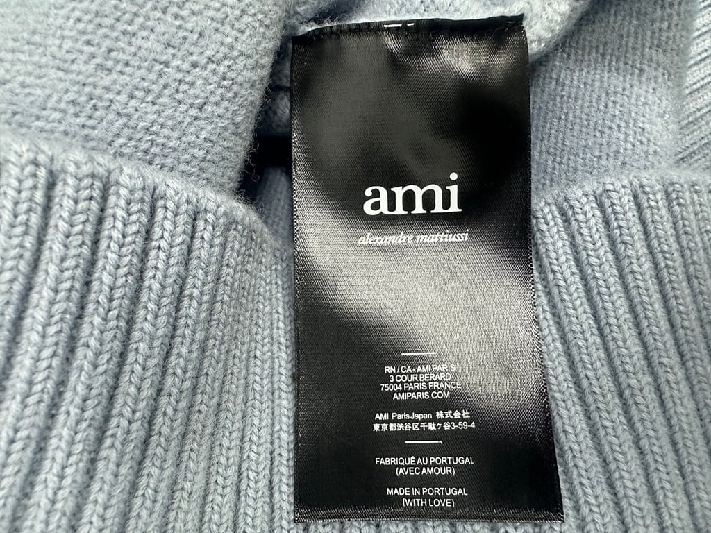 Ami Paris Ami de Coeur Sweater Steel Blue - 39