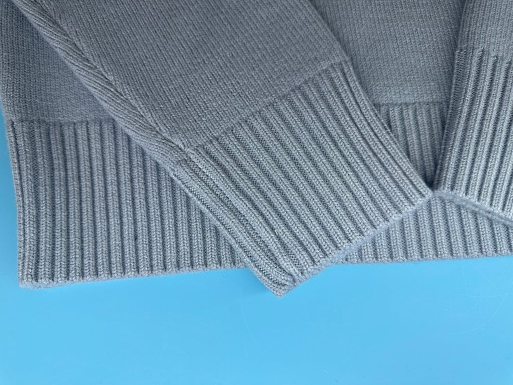 Ami Paris Ami de Coeur Sweater Steel Blue - 7