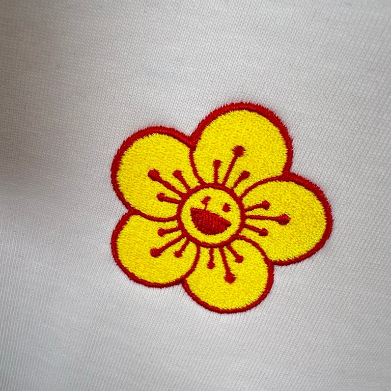 Takashi Murakami Sunflower Embroidered Tee - 12