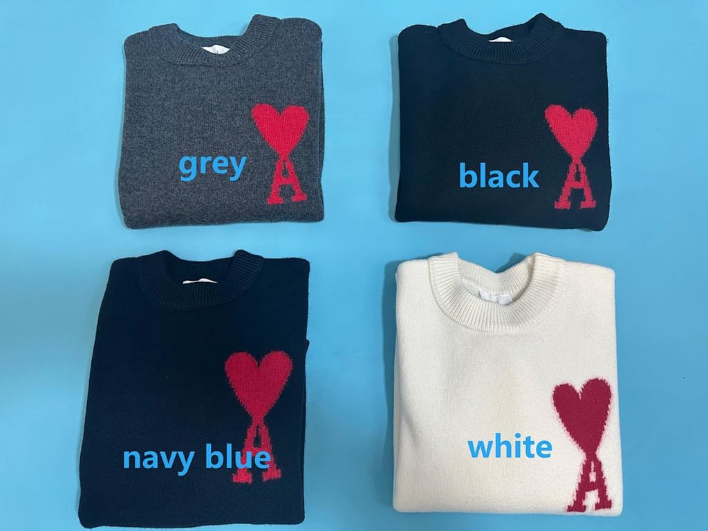 Ami Paris Ami de Coeur Crewneck Sweater - 3