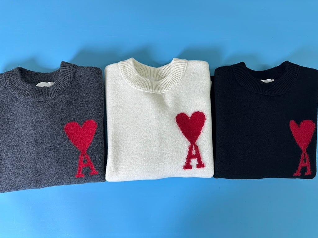 Ami Paris Ami de Coeur Crewneck Sweater - 4