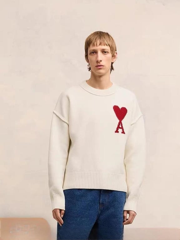 Ami Paris Ami de Coeur Crewneck Sweater - 5