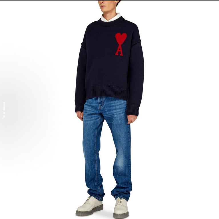 Ami Paris Ami de Coeur Crewneck Sweater - 48