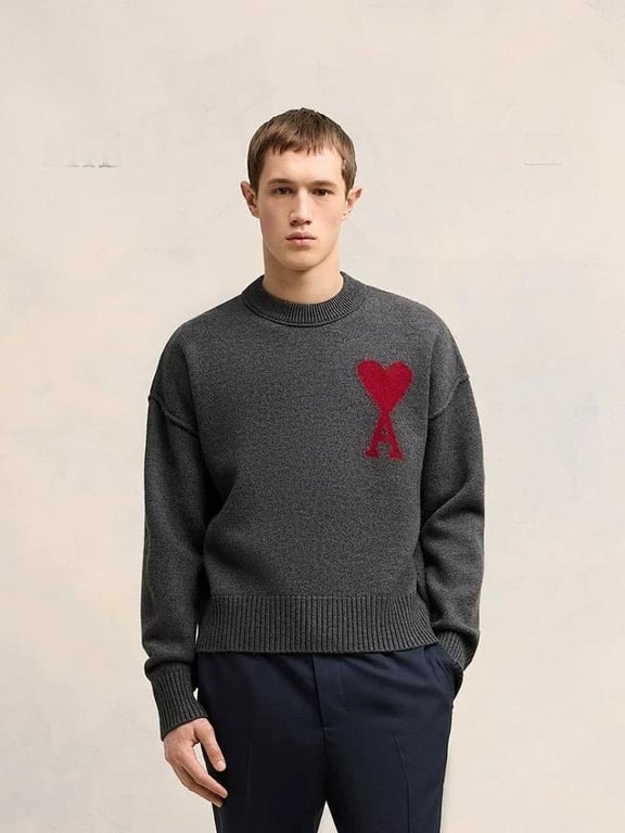 Ami Paris Ami de Coeur Crewneck Sweater - 6