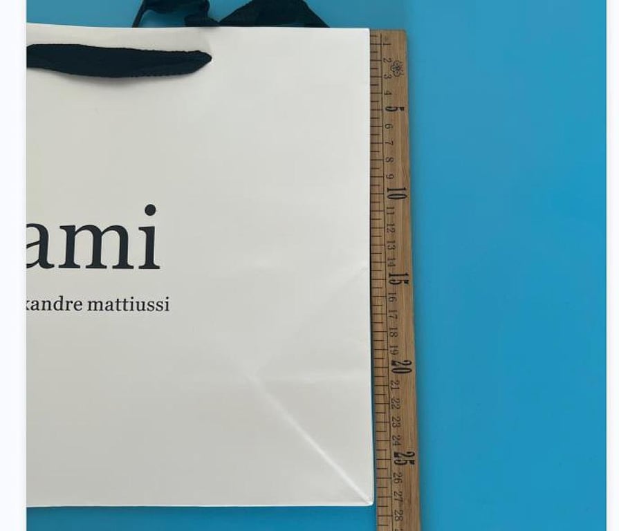 Ami Paris Shopping Bag White - 3