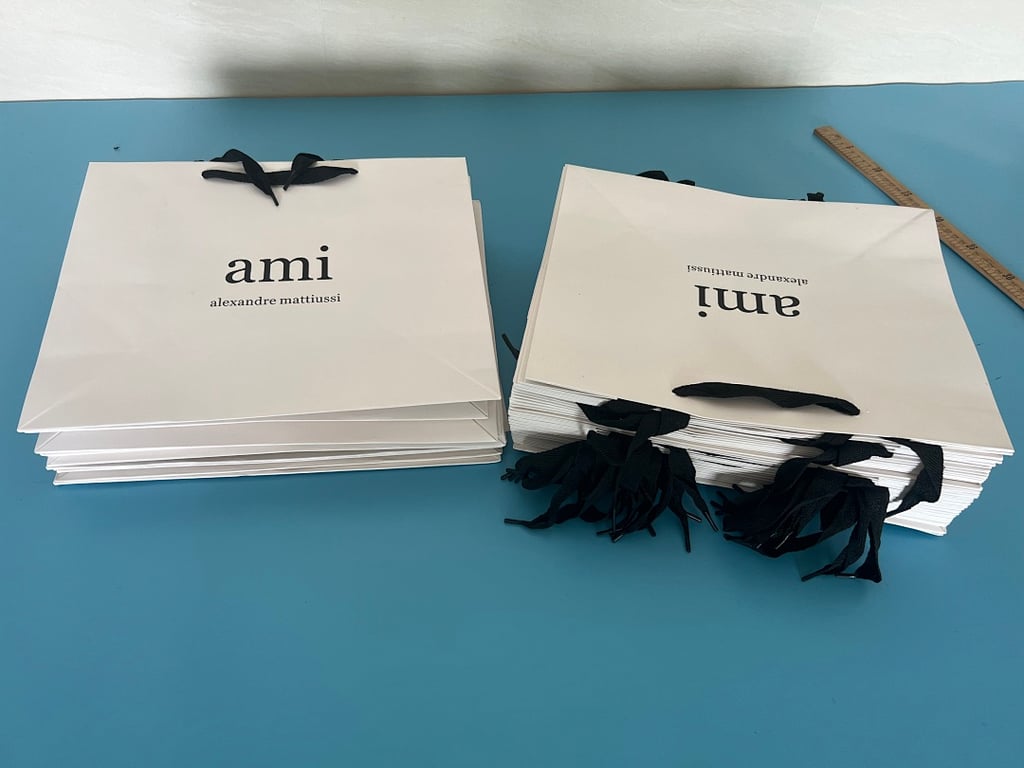 Ami Paris Shopping Bag White - 7