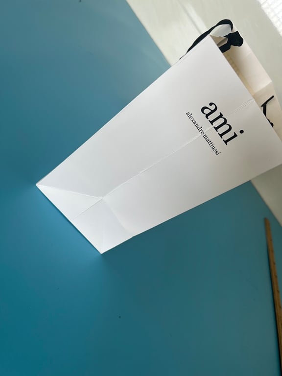 Ami Paris Shopping Bag White - 9