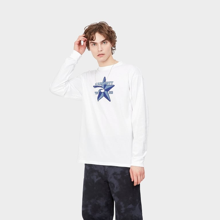 Carhartt WIP L/S Sheriff Star Tee White - 5