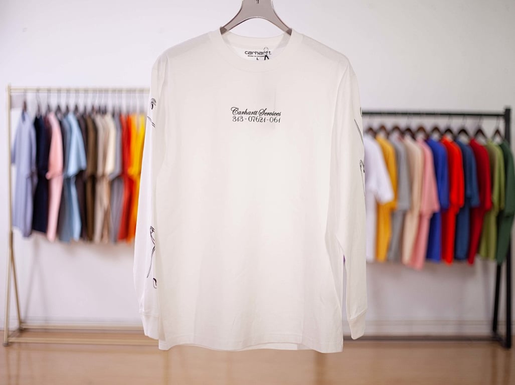 Carhartt L/S Safety Pin White - 11