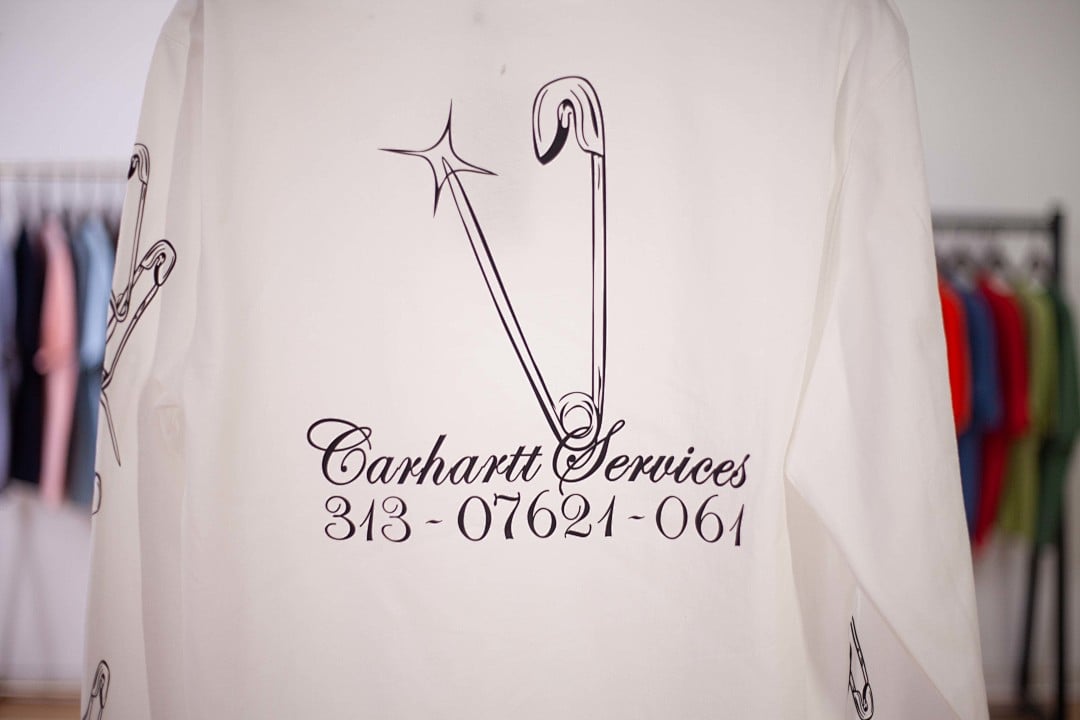Carhartt L/S Safety Pin White - 6