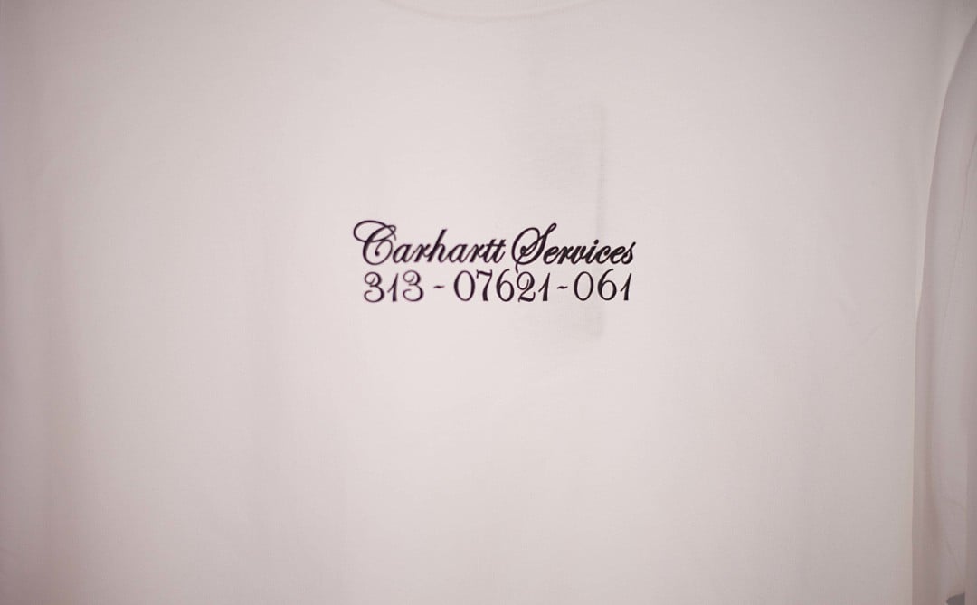Carhartt L/S Safety Pin White - 7