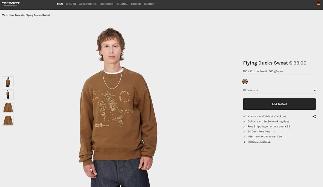 Carhartt WIP Flying Ducks Long Sleeve - 5