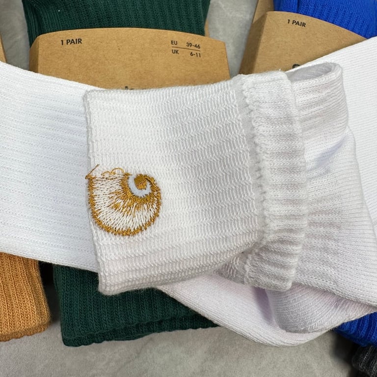Carhartt WIP Embroidered Logo Socks - 5