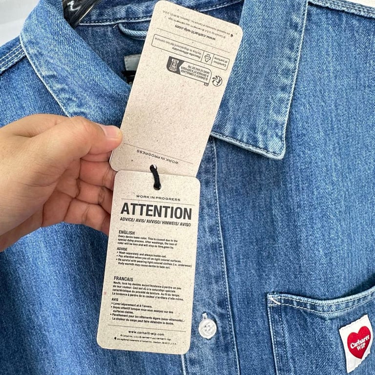 Carhartt WIP Heart Denim Shirt Jacket - 34