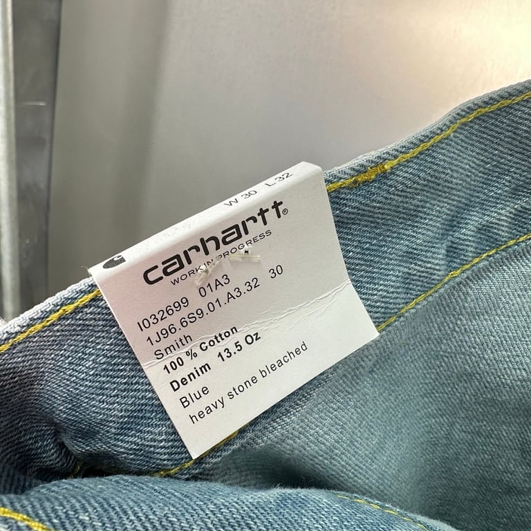 Carhartt WIP Double Knee Pant Heavy Stone Bleached - 11
