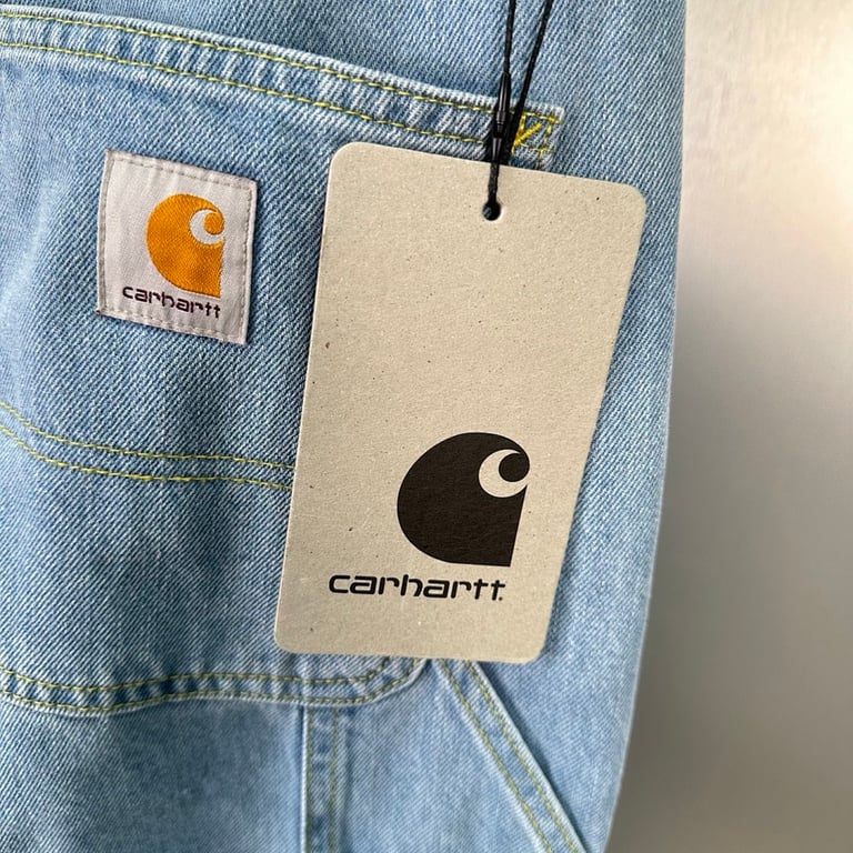 Carhartt WIP Double Knee Pant Heavy Stone Bleached - 14