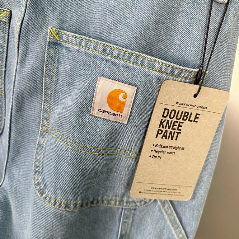 Carhartt WIP Double Knee Pant Heavy Stone Bleached - 15