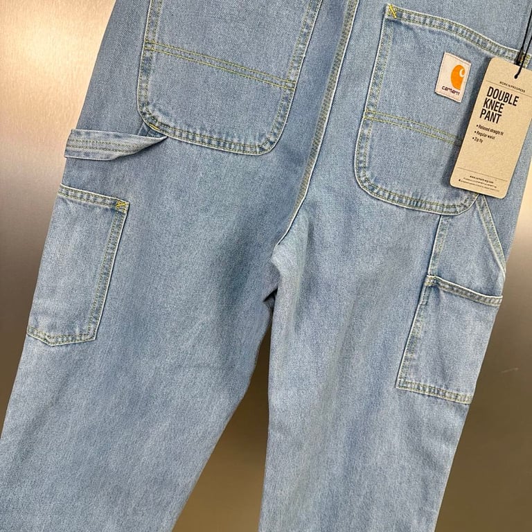 Carhartt WIP Double Knee Pant Heavy Stone Bleached - 18