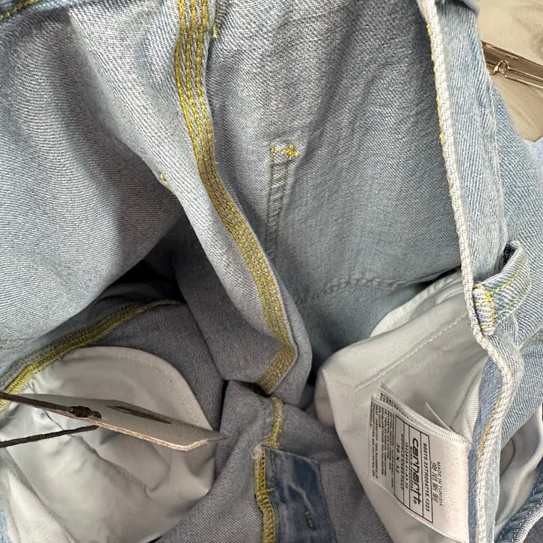 Carhartt WIP Double Knee Pant Heavy Stone Bleached - 3