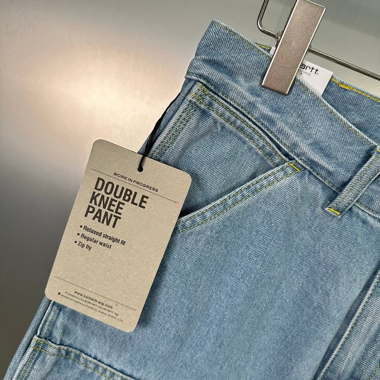 Carhartt WIP Double Knee Pant Heavy Stone Bleached - 22