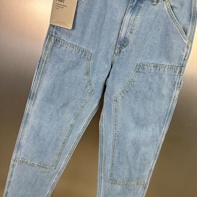 Carhartt WIP Double Knee Pant Heavy Stone Bleached - 24