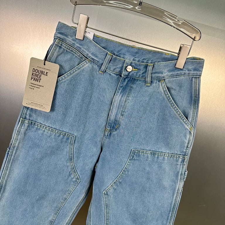 Carhartt WIP Double Knee Pant Heavy Stone Bleached - 25