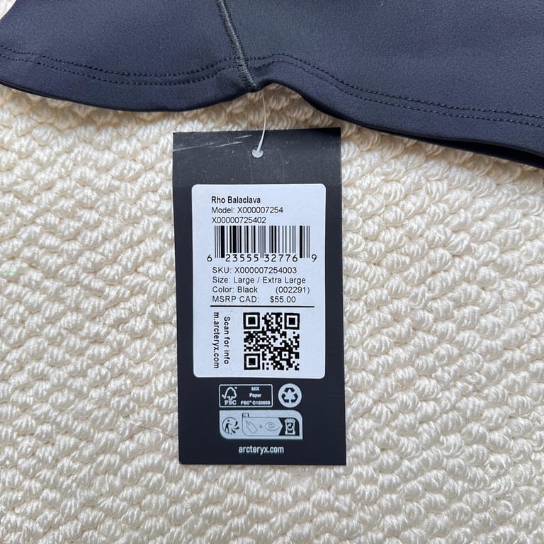 Arc'teryx Rho Balaclava Black - 6