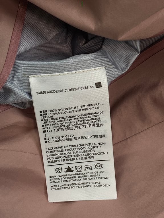 Arc'teryx Gore-Tex Hardshell Jacket Pink - 7