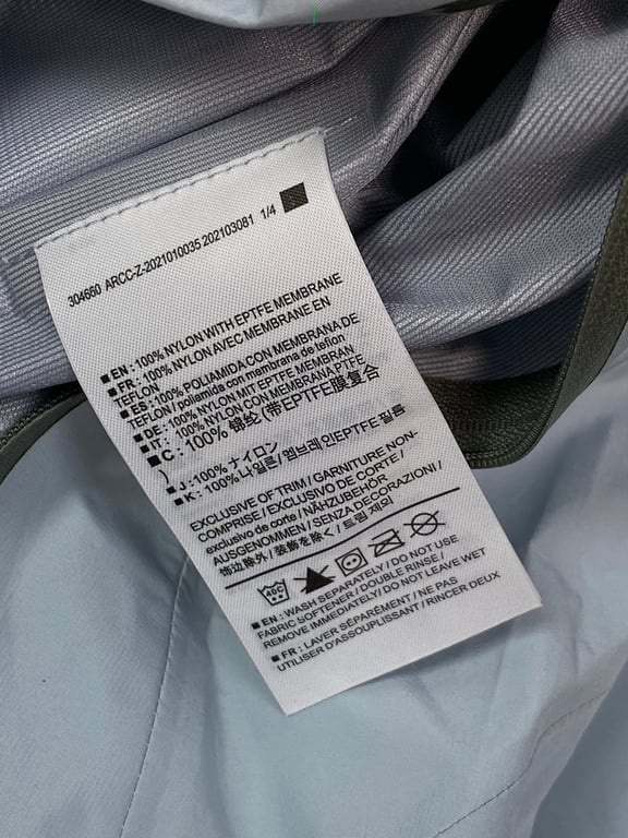 Arc'teryx Gore-Tex Paclite Plus Shell Jacket Blue - 4