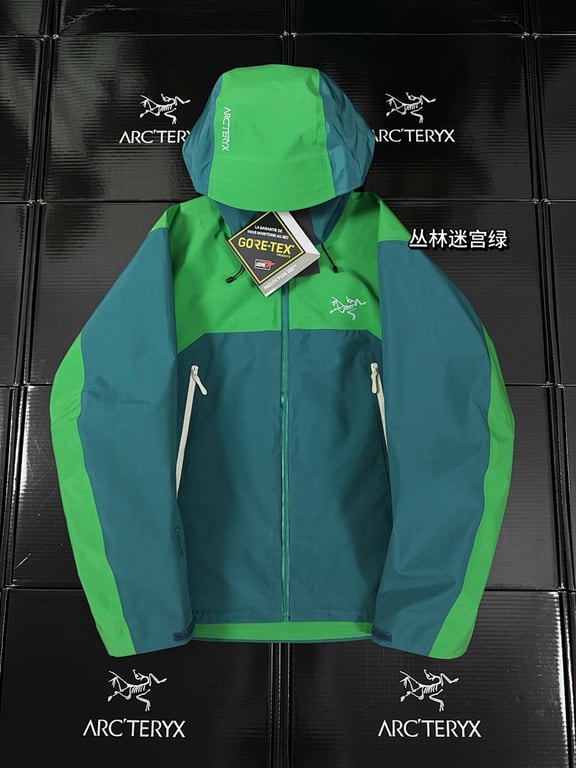 Arc'teryx Jungle Maze Green Shell Jacket - 16