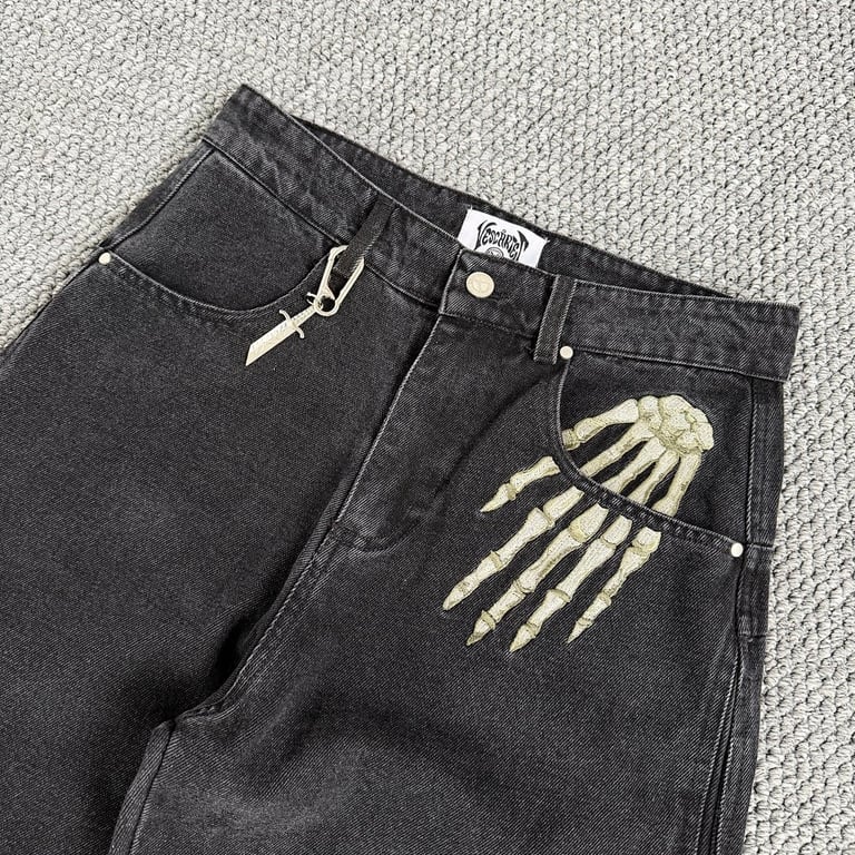 Vescartes Smoking Kills Denim Jeans Black - 11