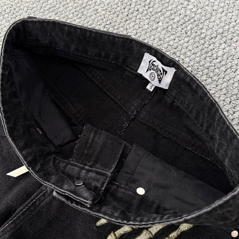 Vescartes Smoking Kills Denim Jeans Black - 16