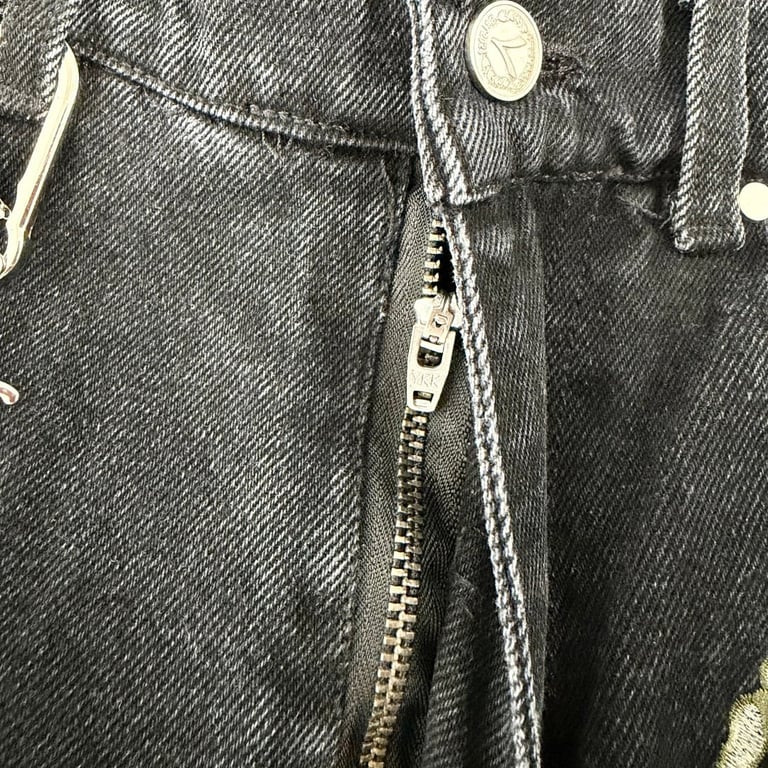 Vescartes Smoking Kills Denim Jeans Black - 18
