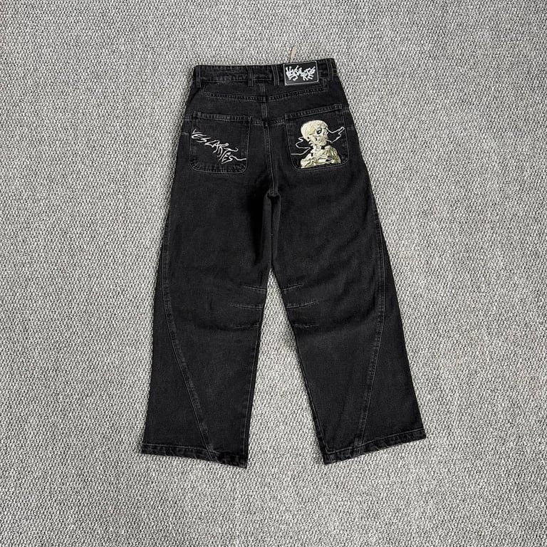 Vescartes Smoking Kills Denim Jeans Black - 21