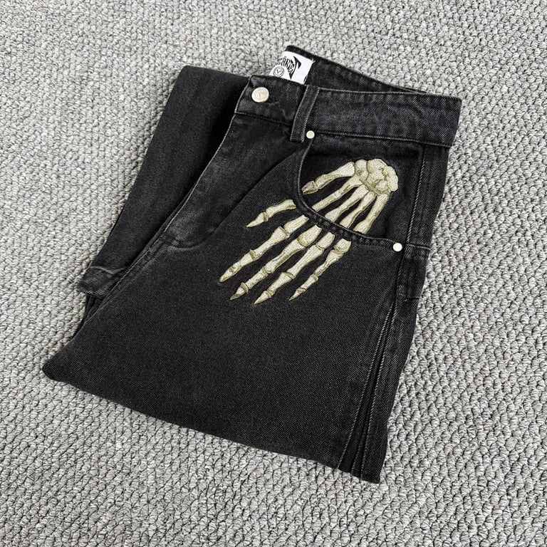 Vescartes Smoking Kills Denim Jeans Black - 8