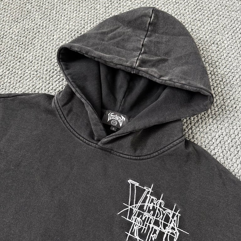 Vescartes Michelangelo Hoodie Washed Black - 12
