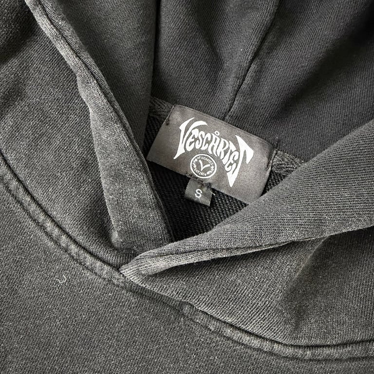 Vescartes Michelangelo Hoodie Washed Black - 13