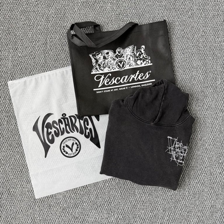 Vescartes Michelangelo Hoodie Washed Black - 8