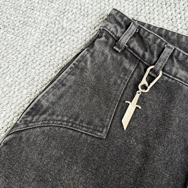 Vescartes Graveyard Denim Jeans Black - 16